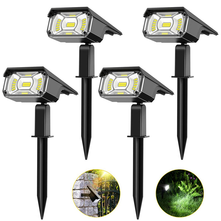 IMMORTAL GOODS Solar Spot Lights Outdoor,Landscape Lighting Spotlights